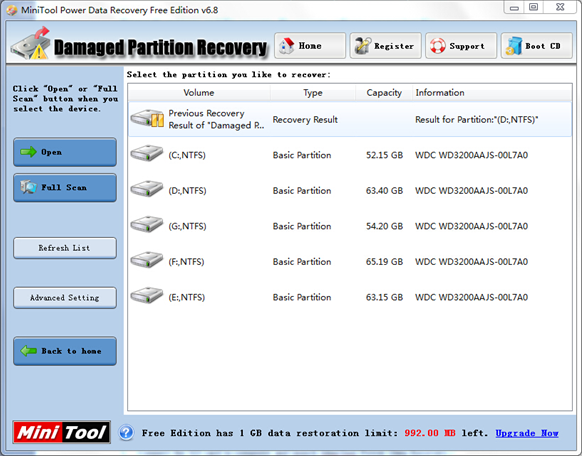 damaged-sd-card-recovery-software-damaged-partition-recovery-interface