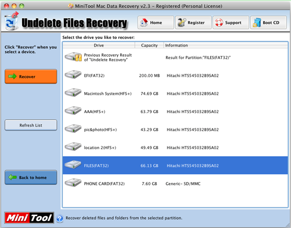 free-image-recovery-software-for-undelete-files-recovery-interface